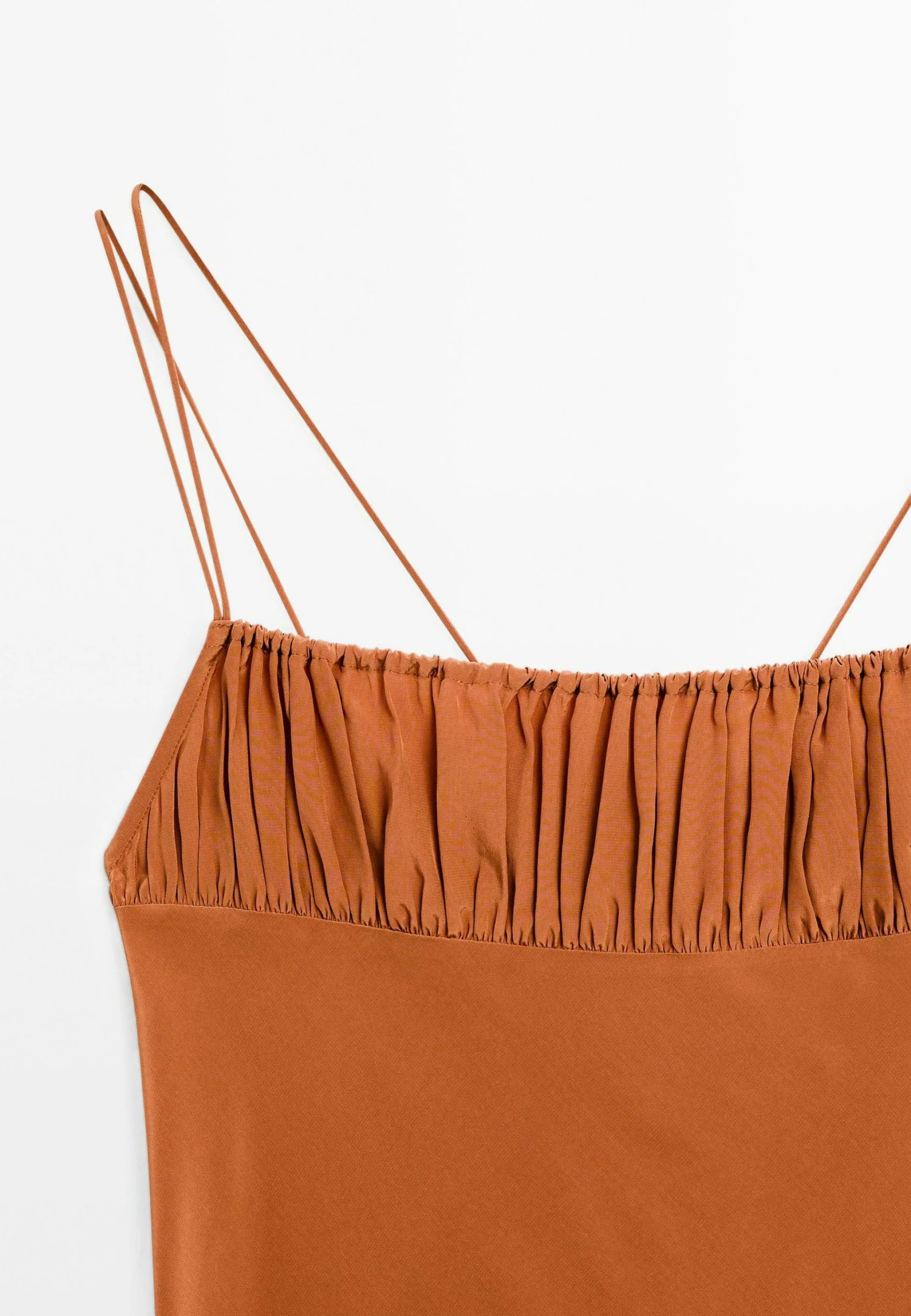 Massimo Dutti STRAPPY FLOWING WITH DRAPED DETAIL - Top - Orange 9 Massimo Dutti STRAPPY FLOWING WITH DRAPED DETAIL - Top - Orange - Image 7