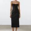 Massimo Dutti STRAPPY FITTED MIDI - Cocktail Dress / Party Dress - Black -Massimo Dutti Shop eabf858047774b718289a822629192d8