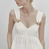 Massimo Dutti Studio - Peplum With Rhinestone Detail- Top - Beige -Massimo Dutti Shop eae04c56848f4be4a9c510830f23ef62