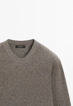 Massimo Dutti CREW NECK SWEATER - Jumper - Sand -Massimo Dutti Shop eaf14b2c86f84cf6a2d165aa3cffcb7b
