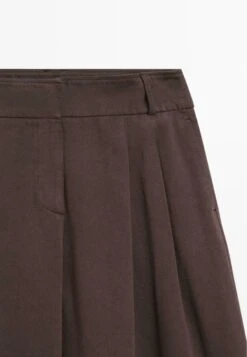 Massimo Dutti MID-RISE WIDE- - Trousers - Mottled Lilac -Massimo Dutti Shop eb1191dccdd649f7aff91d967ec81f76