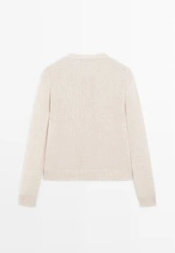 Massimo Dutti KNITTED CREW NECK - Cardigan - Beige -Massimo Dutti Shop ec2c54abdf0f41f39b76bb0d18ecd9cd