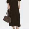 Massimo Dutti FLOWING FLARED - Maxi Skirt - Mottled Dark Brown 1 Massimo Dutti FLOWING FLARED - Maxi Skirt - Mottled Dark Brown -Massimo Dutti Shop ec309eccb86640ef8c74c6187724a124
