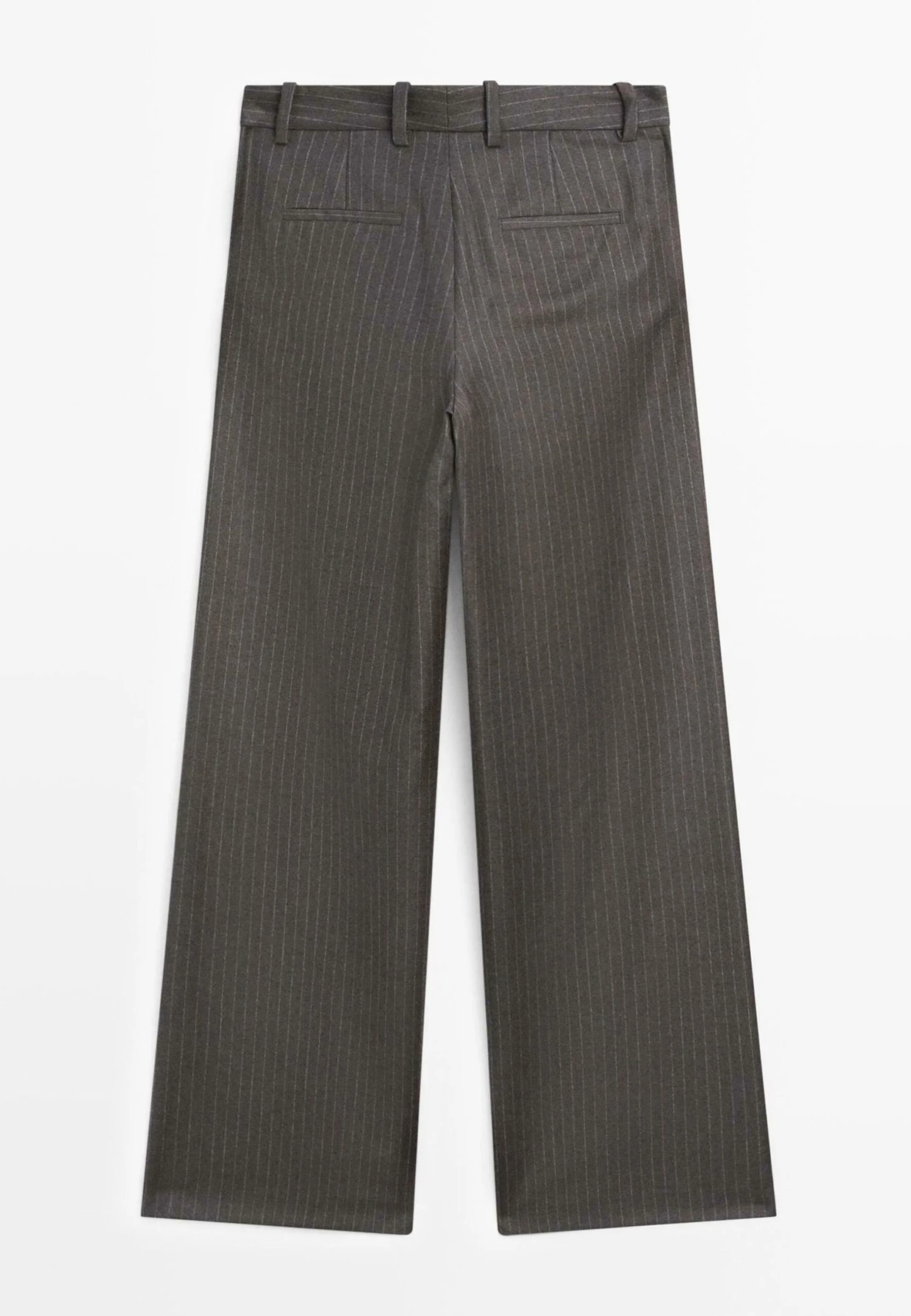 Massimo Dutti PINSTRIPE - Trousers - Mottled Dark Brown 8 Massimo Dutti PINSTRIPE - Trousers - Mottled Dark Brown - Image 6