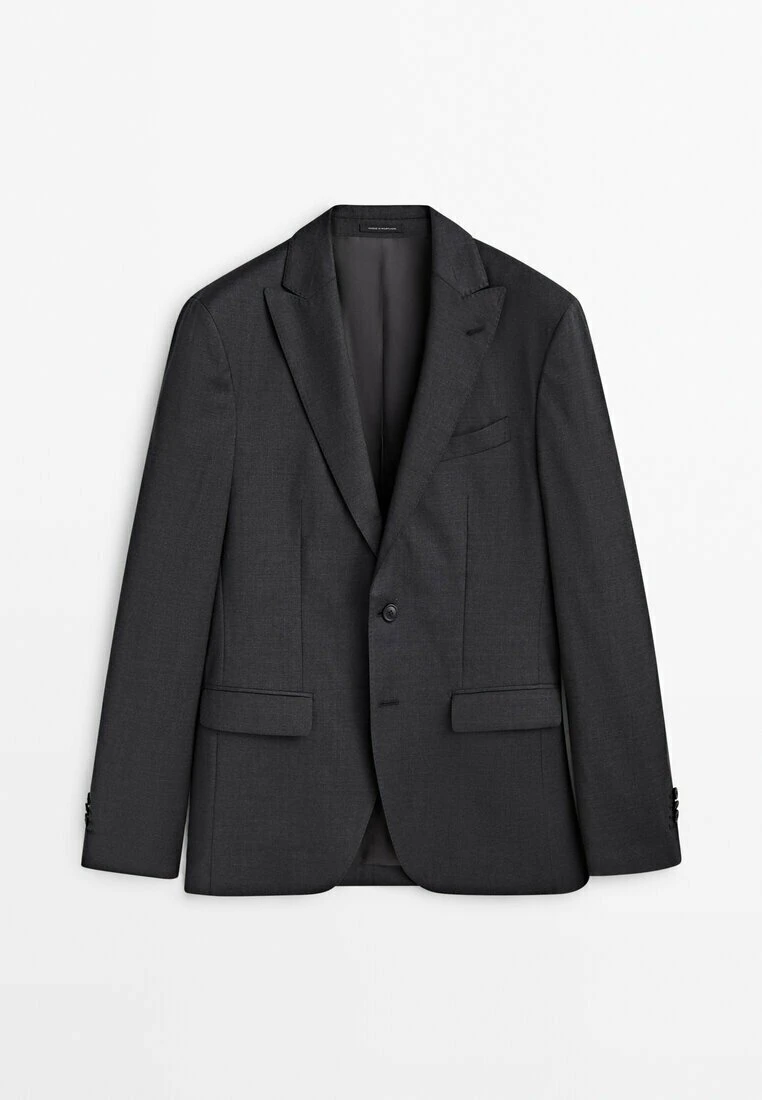Massimo Dutti Blazer Jacket - Dark Grey 12 Massimo Dutti Blazer Jacket - Dark Grey - Image 10