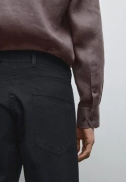 Massimo Dutti SLIM-FIT LIGHTWEIGHT TEXTURED WEAVE - Slim Fit Jeans - Dark Blue -Massimo Dutti Shop ec5542b182884689aeadadf22c0f4f97