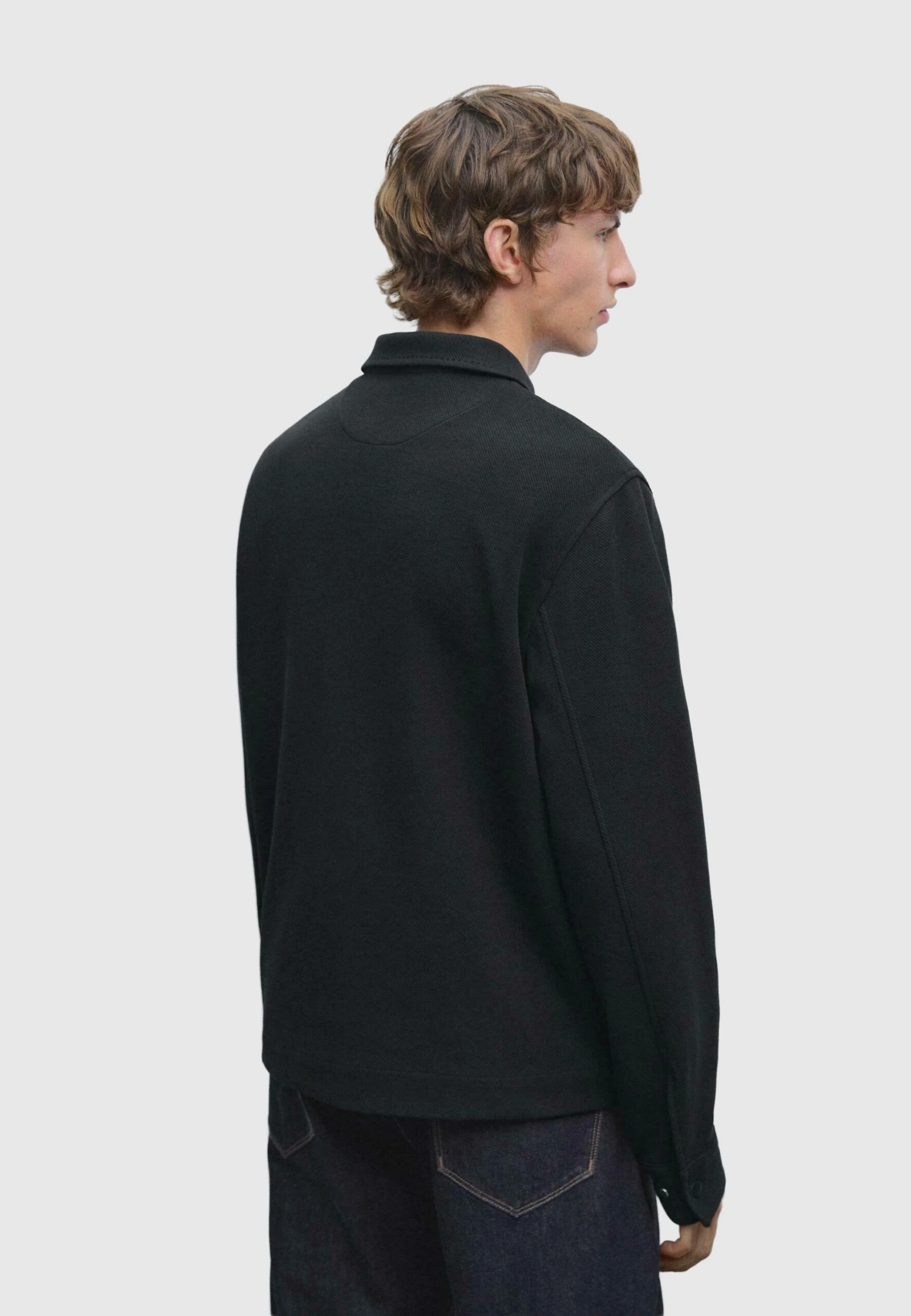 Massimo Dutti BLEND WITH POCKETS - Summer Jacket - Dark Blue 5 Massimo Dutti BLEND WITH POCKETS - Summer Jacket - Dark Blue - Image 3