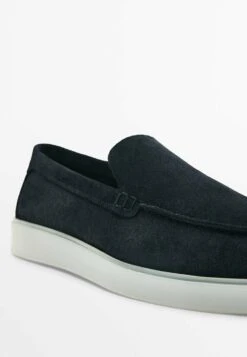 Massimo Dutti Translucent- Moccasins - Blue Black Denim -Massimo Dutti Shop ec5e9a9b11544630a269ba00f3fda915