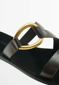 Massimo Dutti With Metal Ring Detail- Mules - Brown -Massimo Dutti Shop ecd0b07f3d1b40e48233ad0d48782cd2