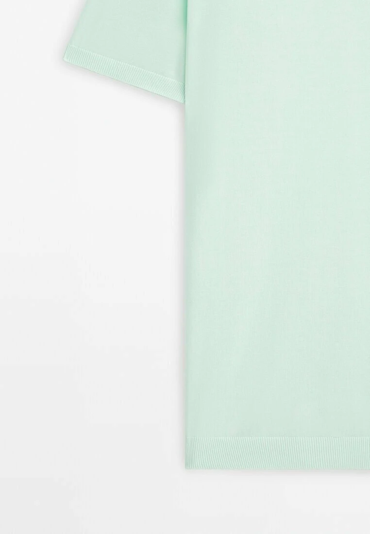 Massimo Dutti Short Sleeve - Polo Shirt - Turquoise 11 Massimo Dutti Short Sleeve - Polo Shirt - Turquoise - Image 9