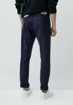 Massimo Dutti Slim Fit Textured Effect - Trousers - Blue 14 Massimo Dutti Slim Fit Textured Effect - Trousers - Blue -Massimo Dutti Shop ecd5a547c7824d92a1b810f3f923c39b