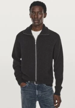 Massimo Dutti HIGH NECK - Cardigan - Dark Grey -Massimo Dutti Shop ecf3048a2bb54f6d8af1b032f6a94575
