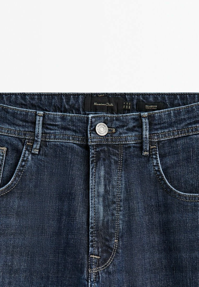 Massimo Dutti Enzymatic - Straight Leg Jeans - Dark Blue 11 Massimo Dutti Enzymatic - Straight Leg Jeans - Dark Blue - Image 9