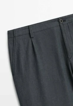 Massimo Dutti Dyed Thread Oxford- Chinos - Dark Blue -Massimo Dutti Shop ed2b695085784866b0a3b91f94feb3e4