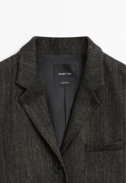 Massimo Dutti FLECKED - Blazer - Black -Massimo Dutti Shop ed7e7a4f0db94ef29ccd793cb1108027