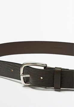 Massimo Dutti DISTRESSED - Belt - Dark Brown -Massimo Dutti Shop ed83bd007984458a9293798fd26d70bd