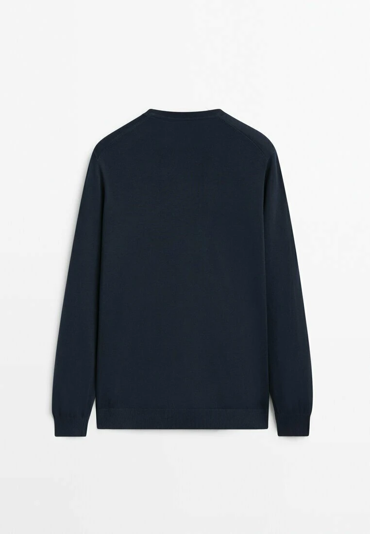 Massimo Dutti Crew Neck - Jumper - Blue 8 Massimo Dutti Crew Neck - Jumper - Blue - Image 6