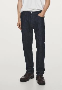 Massimo Dutti Jeans Tapered Fit - Dark Blue