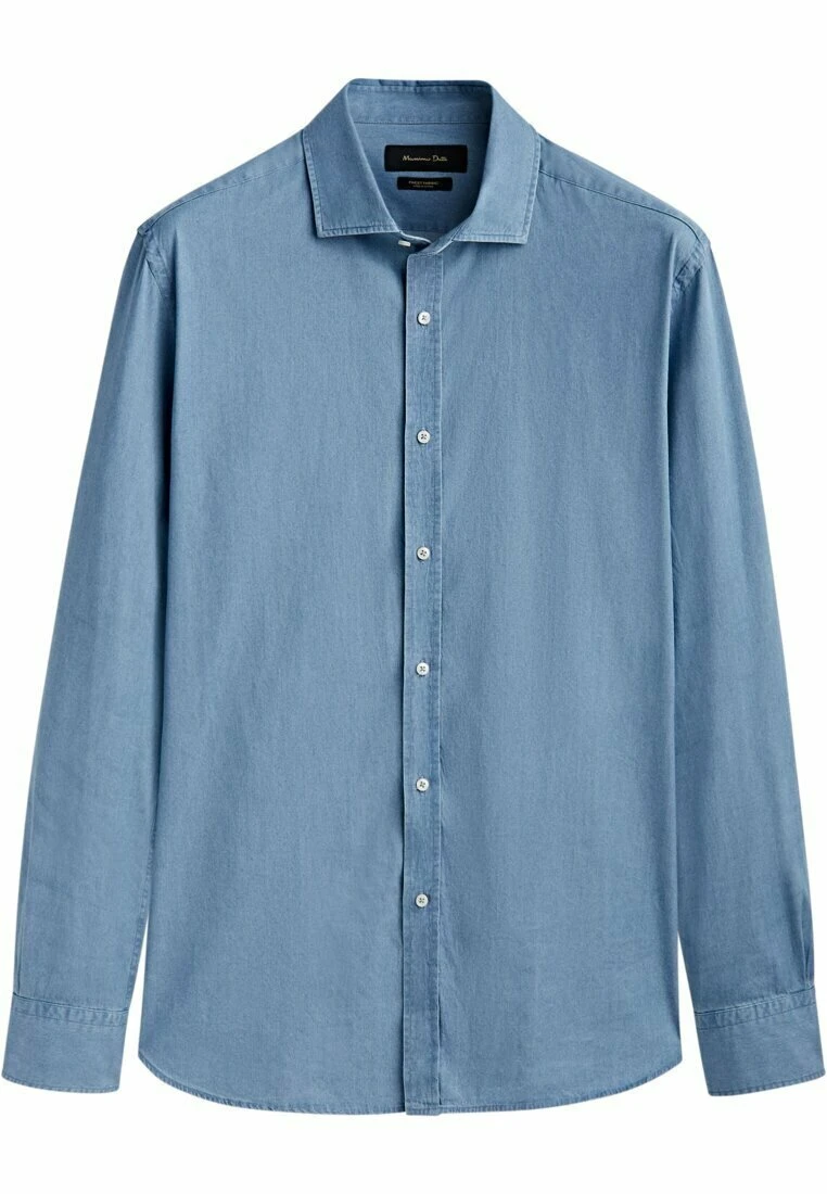 Massimo Dutti Fit Bleach Wash - Shirt - Blue 8 Massimo Dutti Fit Bleach Wash - Shirt - Blue - Image 6