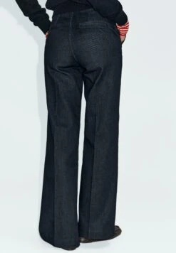 Massimo Dutti FRAYED - Trousers - Mottled Dark Blue -Massimo Dutti Shop ee0f1d789684490fa163887350650308