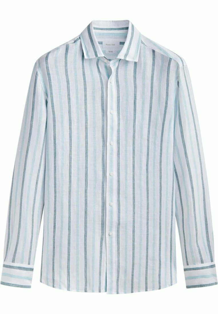Massimo Dutti Two-Tone Striped - Shirt - Light Blue 7 Massimo Dutti Two-Tone Striped - Shirt - Light Blue - Image 5