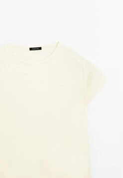 Massimo Dutti SHORT SLEEVE WITH ROUND NECK - Basic T-shirt - Yellow 20 Massimo Dutti SHORT SLEEVE WITH ROUND NECK - Basic T-shirt - Yellow -Massimo Dutti Shop ee20dc5ced2940af9963b54f3e3c304a