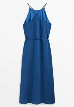 Massimo Dutti Waffle-Texture Halter- Day Dress - Blue 16 Massimo Dutti Waffle-Texture Halter- Day Dress - Blue -Massimo Dutti Shop ee53ffc2535445ca9fc5b3371d9cd959