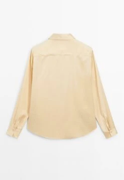 Massimo Dutti FLOWING SATIN LONG SLEEVE - Button-down Blouse - Yellow 25 Massimo Dutti FLOWING SATIN LONG SLEEVE - Button-down Blouse - Yellow -Massimo Dutti Shop ee5dca58c5d8428fa350905afd37a549