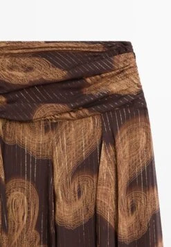 Massimo Dutti FLOWING PAISLEY PRINT - Maxi Skirt - Mottled Dark Brown -Massimo Dutti Shop ee60b58f24834bfe916f4c4518ee77a2