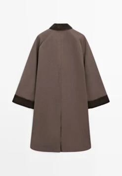 Massimo Dutti LONG WAXED CORDUROY - Classic Coat - Dark Brown -Massimo Dutti Shop ee659f9a19d5472abb51f51f9bc1c42a
