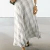 Massimo Dutti FLOWING CHECK MIDI - Maxi Skirt - White -Massimo Dutti Shop ee760bf565a9463dbc43891627f30eb3
