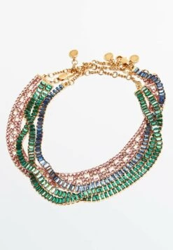 Massimo Dutti Studio - Triple Rhinestone - Necklace - Gold Coloured -Massimo Dutti Shop ee9c559431154c90aed0cde1fd4d009d