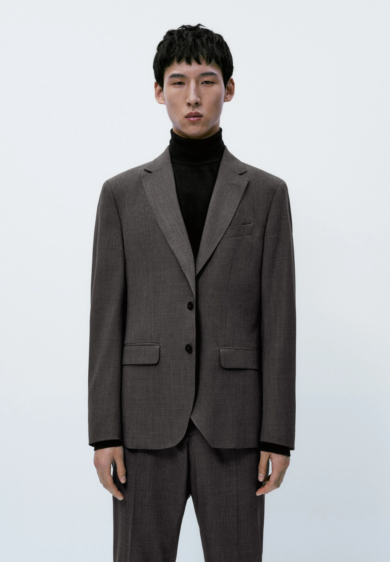 Massimo Dutti Blazer Jacket - Light Grey 3 Massimo Dutti Blazer Jacket - Light Grey