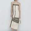 Massimo Dutti Strappy Midi With Latticework Detail - Day Dress - White -Massimo Dutti Shop ef0f281e56c6468b9539544b94c608f3