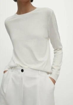 Massimo Dutti Crew Neck Blend - Sweatshirt - Beige