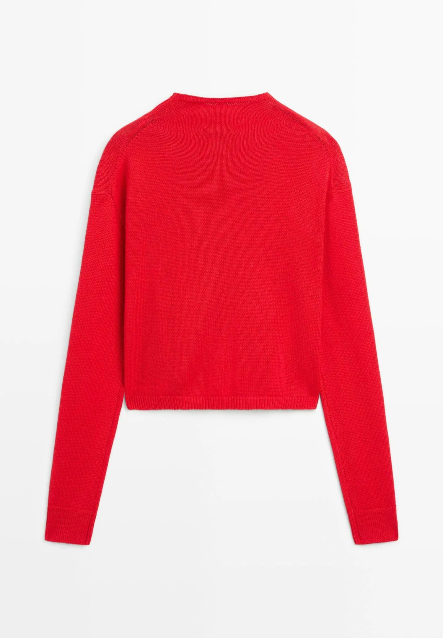 Massimo Dutti MOCK TURTLENECK WITH BUTTONS - Cardigan - Red 8 Massimo Dutti MOCK TURTLENECK WITH BUTTONS - Cardigan - Red - Image 6