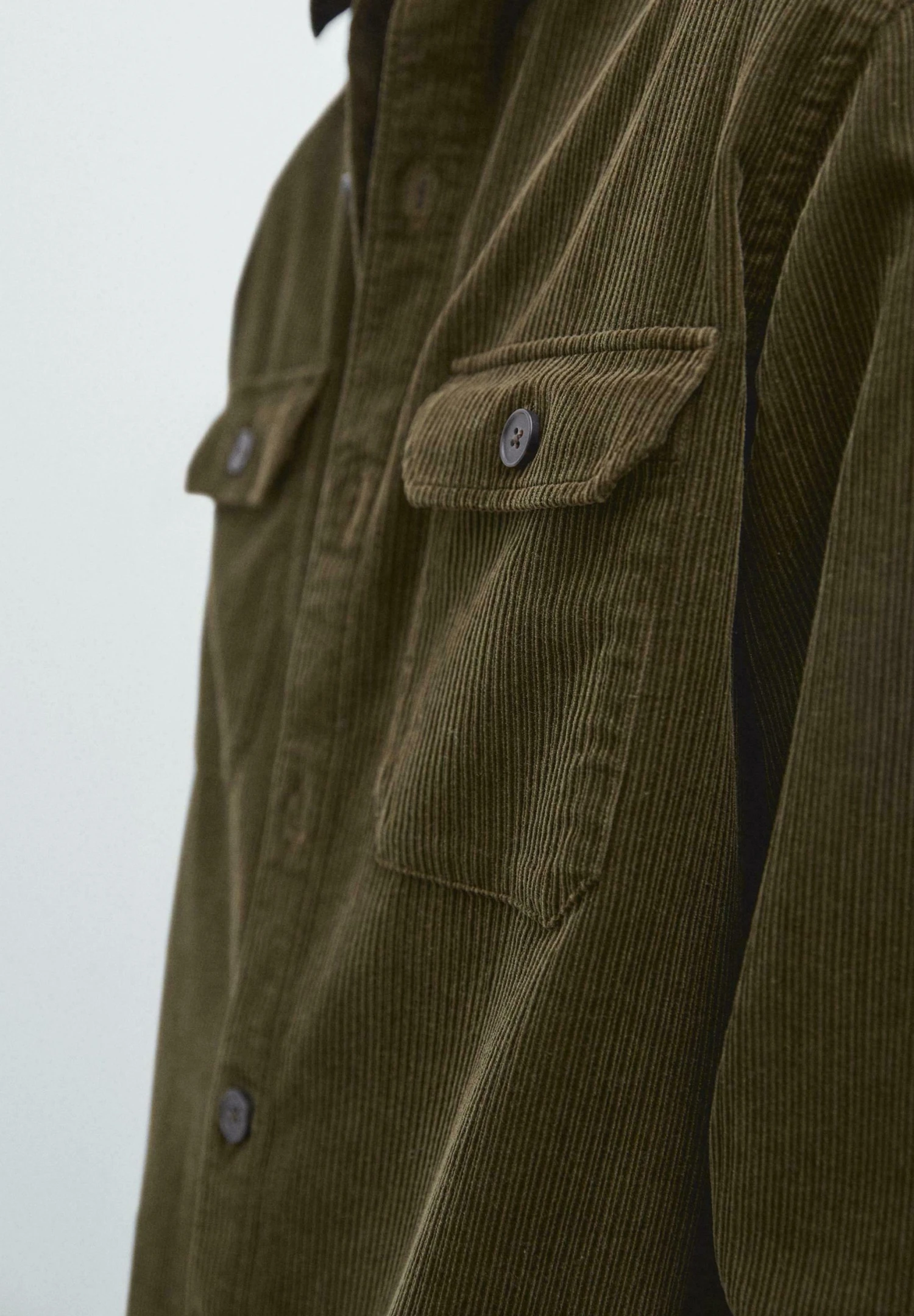 Massimo Dutti WITH POCKETS - Summer Jacket - Mottled Dark Green 10 Massimo Dutti WITH POCKETS - Summer Jacket - Mottled Dark Green - Image 8