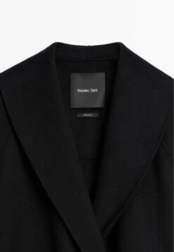 Massimo Dutti BLEND MID-LENGTH WITH - Winter Coat - Black -Massimo Dutti Shop ef42df82b3e94b2faf9bbb9e9b61e7d8