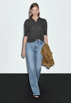 Massimo Dutti ELBOW SLEEVES WITH POLO COLLAR - Polo Shirt - Grey -Massimo Dutti Shop ef5aa07f0b11467d8df3c377a0123c1a