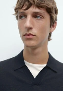 Massimo Dutti MERINO LONG SLEEVE - Long Sleeved Top - Dark Blue -Massimo Dutti Shop ef605915e99445678cb95b38868138f2