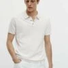 Massimo Dutti Kurzärmeliger - Polo Shirt - White -Massimo Dutti Shop ef7392ff15ed48e895bb8f6510a31117