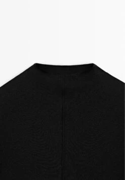 Massimo Dutti WITH SEAM DETAIL - Long Sleeved Top - Black -Massimo Dutti Shop ef83a9c325ea4292a8dde9e588a10287