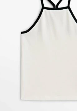 Massimo Dutti With Contrast Straps - Top - Beige -Massimo Dutti Shop ef84dded2ea049c795d680c27842872c