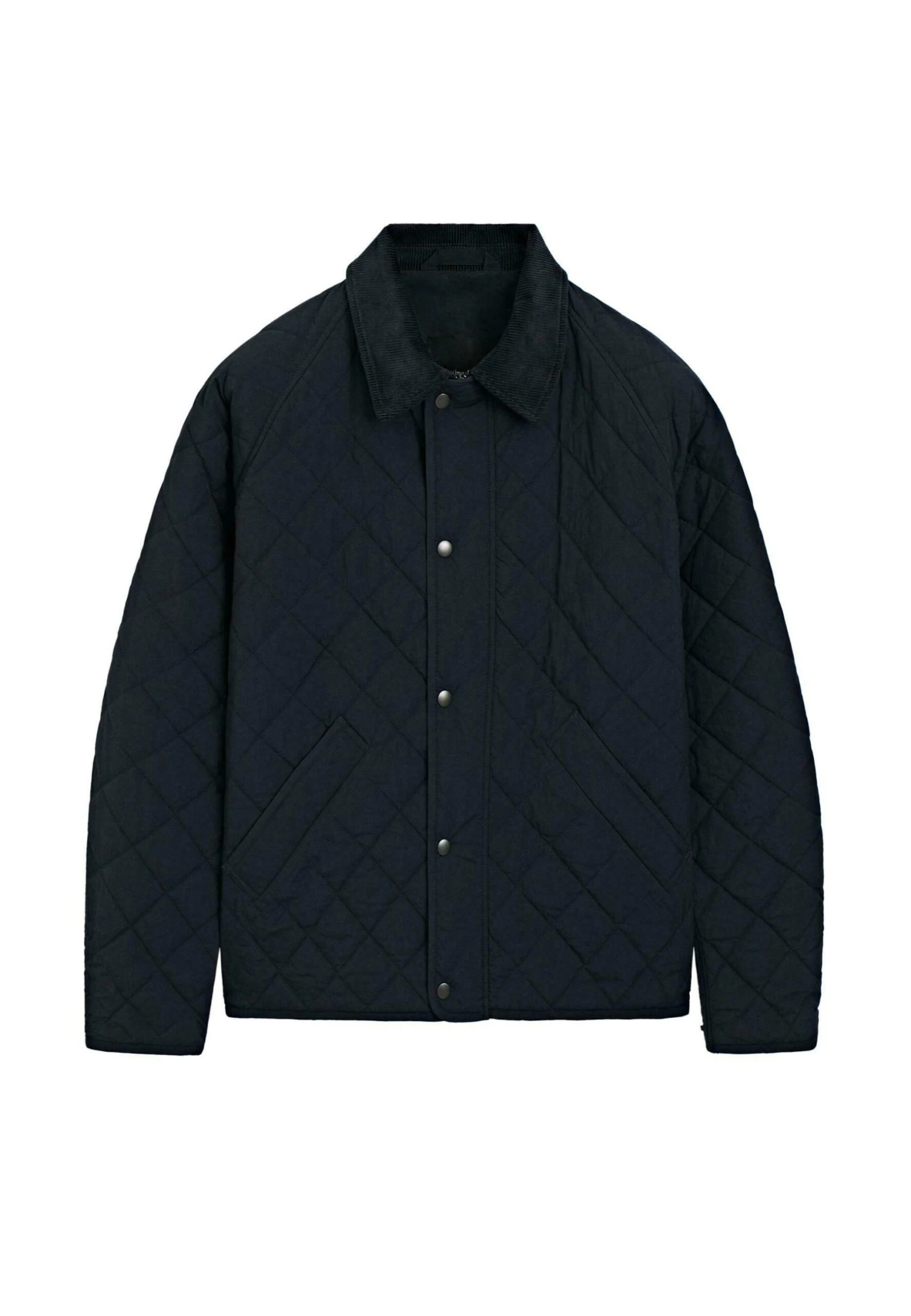 Massimo Dutti LIGH PADDING WITH CORDUROY COLLAR - Light Jacket - Dark Blue 7 Massimo Dutti LIGH PADDING WITH CORDUROY COLLAR - Light Jacket - Dark Blue - Image 5