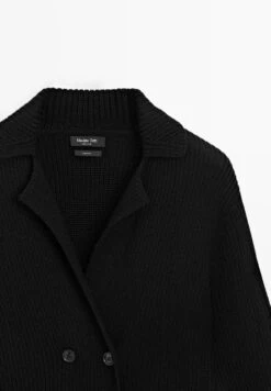 Massimo Dutti DOUBLE-BREASTED - Cardigan - Black -Massimo Dutti Shop efbfffb147614c75a482a5037a1afe72