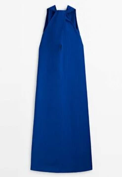 Massimo Dutti Midi With Criss-Cross Detail At The Back - Day Dress - Blue/Black Denim -Massimo Dutti Shop efe92c51dbdb40b490acb15edef1e0c5
