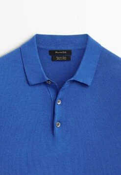 Massimo Dutti Short Sleeve - Polo Shirt - Dark Blue -Massimo Dutti Shop efead59fe5f7450aa45bf3215d3d6a57