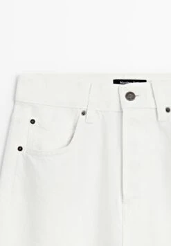 Massimo Dutti HIGH-WAIST STRAIGHT-LEG - Straight Leg Jeans - WHITE -Massimo Dutti Shop f02465d2a0ac4ff1b9bbbb6a90362349