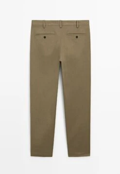 Massimo Dutti SLIM FIT TEXTURED - Chinos - Ochre -Massimo Dutti Shop f07209ff33d146f2bfa8bae51ba75216