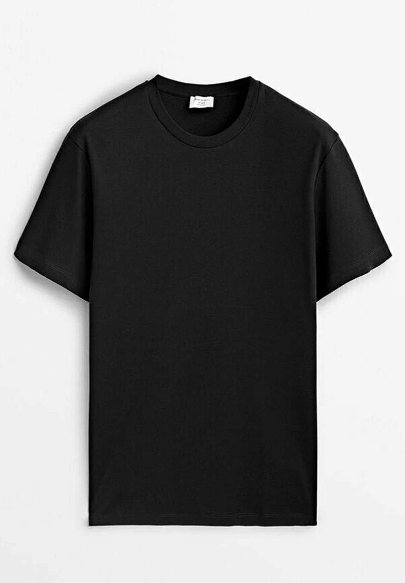 Massimo Dutti Studio -Short Sleeve - Basic T-Shirt - Black 13 Massimo Dutti Studio -Short Sleeve - Basic T-Shirt - Black - Image 11